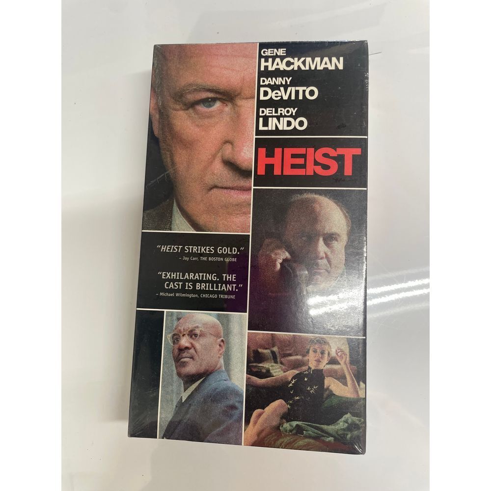 Heist VHS Gene Hackman Danny DeVito Delroy Lindo Movie‎ Film Tape